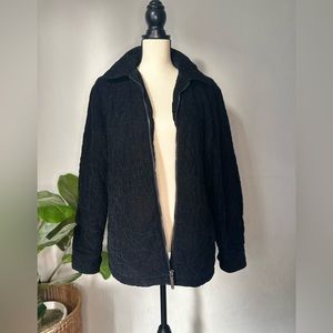 Quilted black woolrich jacket